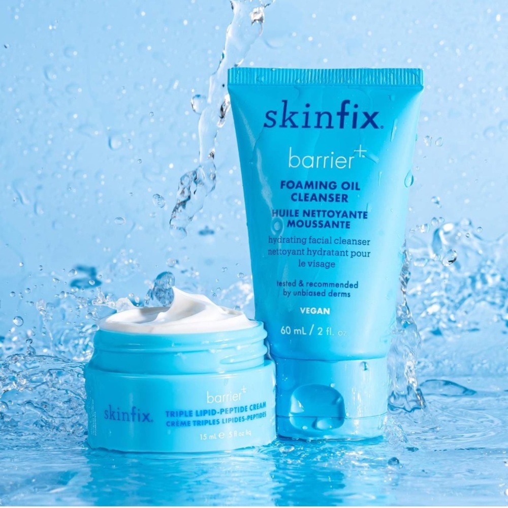 Skinfix Barrier Buddies Foaming Oil Cleanser + Triple Lipid Peptide Cream Kit